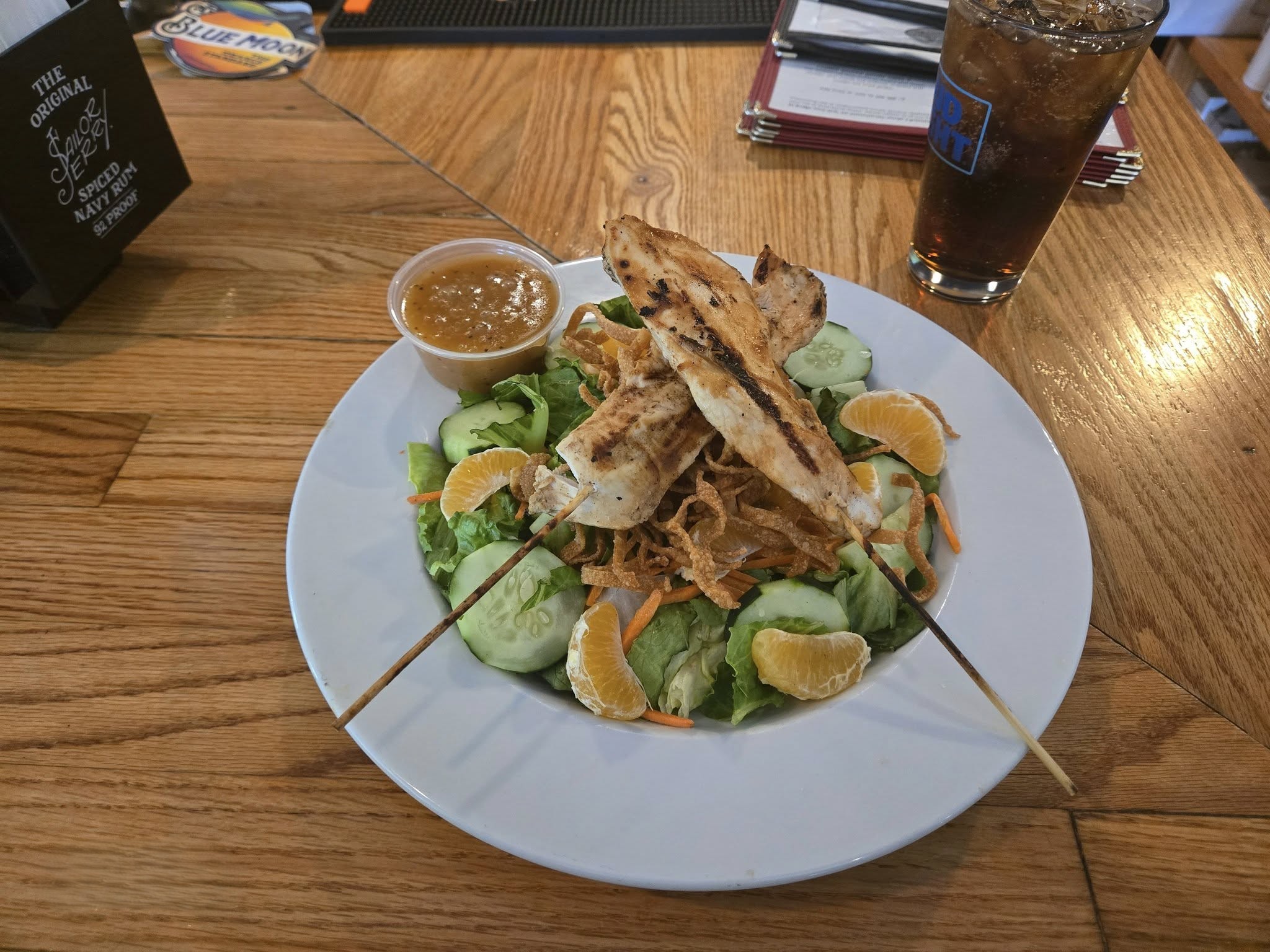 Bridgeview Grill burger with onion rings