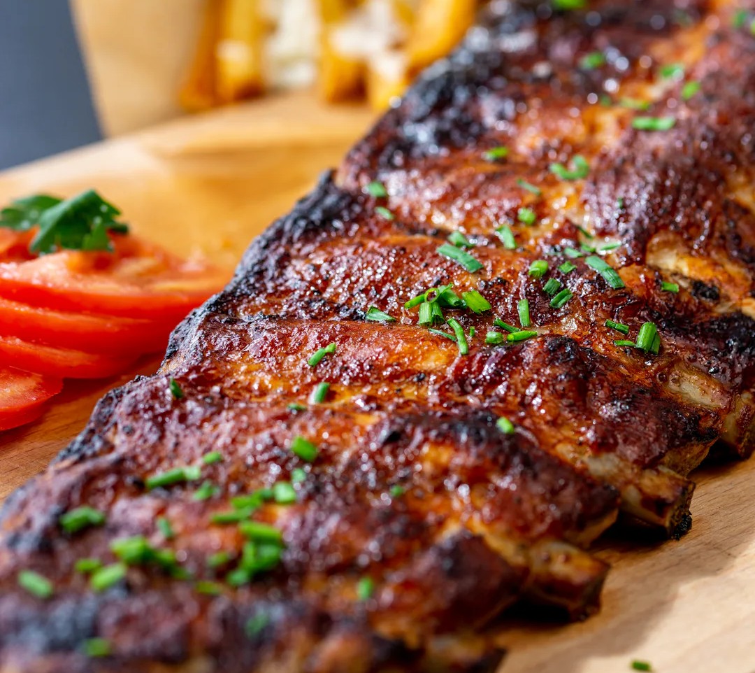 Uncle B's Grill burger with crispy fries