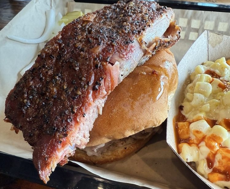 Wheeler Barbecue brisket and sides